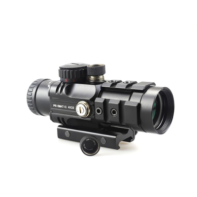 155mm lunghezza scope prismatico caccia 4x32 con laser rosso e mini Red Dot