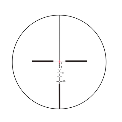 155mm lunghezza scope prismatico caccia 4x32 con laser rosso e mini Red Dot