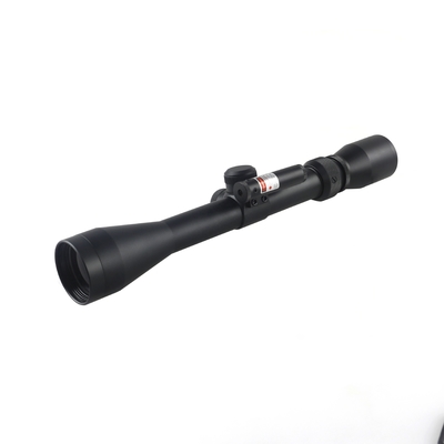 310 mm di lunghezza Scopo ottico di caccia 3-9x40 con piccolo laser rosso e 11 mm/22 mm di larghezza di base