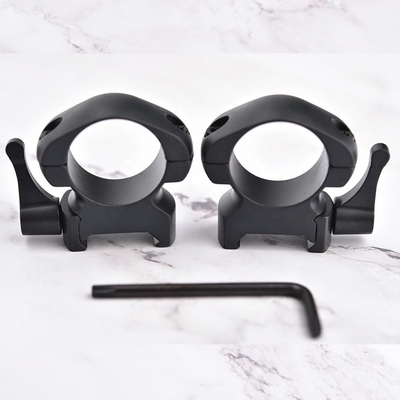 25.4 mm di diametro Acciaio scopo di rilascio rapido montare bracket anello per il profilo medio a basso