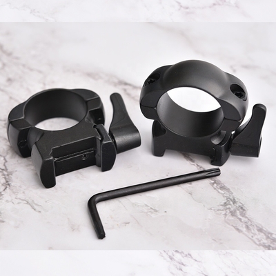 25.4 mm di diametro Acciaio scopo di rilascio rapido montare bracket anello per il profilo medio a basso