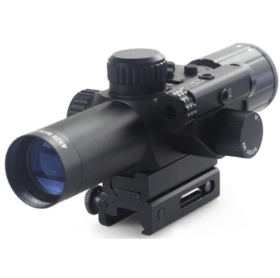 4x30 infrarossi di caccia Ampio campo visivo Scopo ottico con laser rosso e caratteristica anti nebbia
