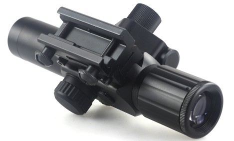4x30 infrarossi di caccia Ampio campo visivo Scopo ottico con laser rosso e caratteristica anti nebbia