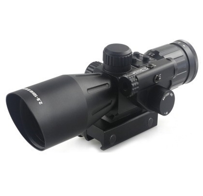 2.5-10X ingrandimento scope ottico laser nero con laser rosso vista di caccia essenziale
