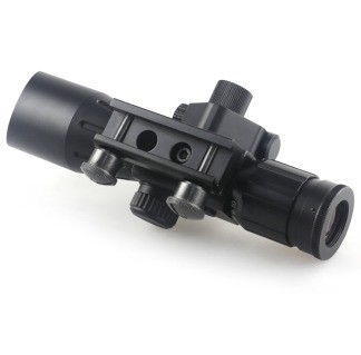 2.5-10X ingrandimento scope ottico laser nero con laser rosso vista di caccia essenziale