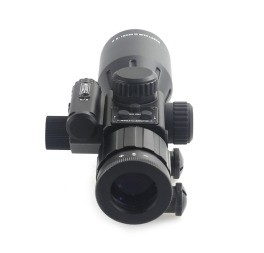 2.5-10X ingrandimento scope ottico laser nero con laser rosso vista di caccia essenziale