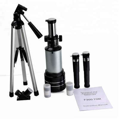 F30070 Scala astronomica monocolare spaziale con specchio obliquo e treppiedi in alluminio