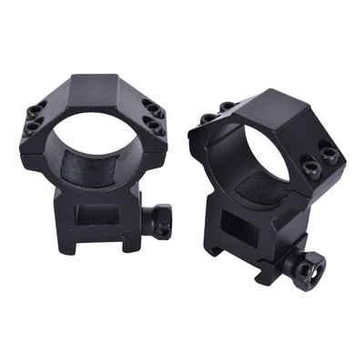 Alto profilo Dual Ring Scope Mount Double Rings Mount Matte Black Centro altezza 21 mm