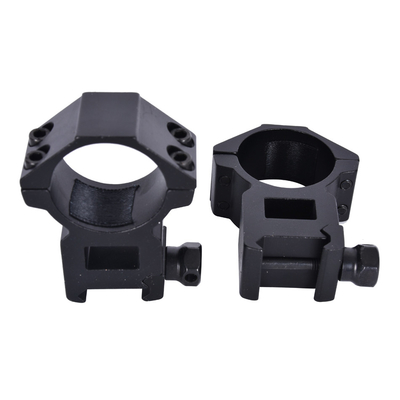Alto profilo Dual Ring Scope Mount Double Rings Mount Matte Black Centro altezza 21 mm