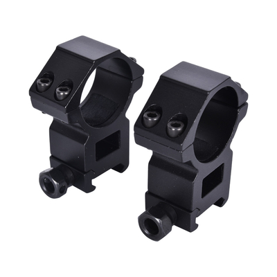 Alto profilo Dual Ring Scope Mount Double Rings Mount Matte Black Centro altezza 21 mm