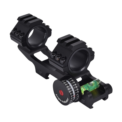 Scope Mount Matte Black Finish Dual Rings Indicatore di livello e angolo di bolla per 21 mm