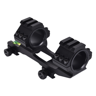 Scope Mount Matte Black Finish Dual Rings Indicatore di livello e angolo di bolla per 21 mm
