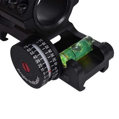 Scope Mount Matte Black Finish Dual Rings Indicatore di livello e angolo di bolla per 21 mm