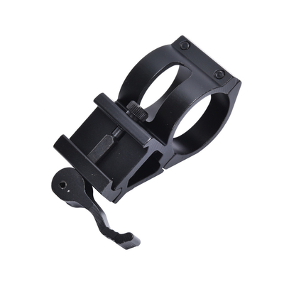 Montaggio a portata rimovibile veloce anello offset da 30 mm per montaggio laterale da 21 mm in nero opaco
