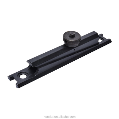 Caccia nero da 11 mm a 20 mm montatura adattatore di conversione con connettore a nocciola del pollice