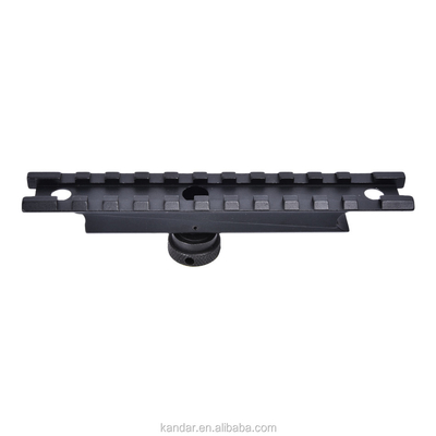 Caccia nero da 11 mm a 20 mm montatura adattatore di conversione con connettore a nocciola del pollice