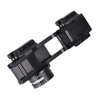 Tactical Dual Scope Mount Ring con livello di bolla 40mm Offset Fits 21mm Picatinny Rail