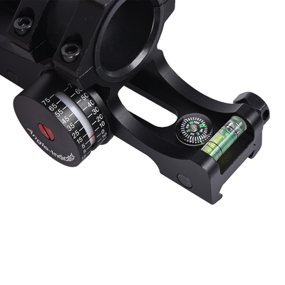 Disegni di precisione con leva a bolla nera opaca Scope Mount Base Angle Indicator