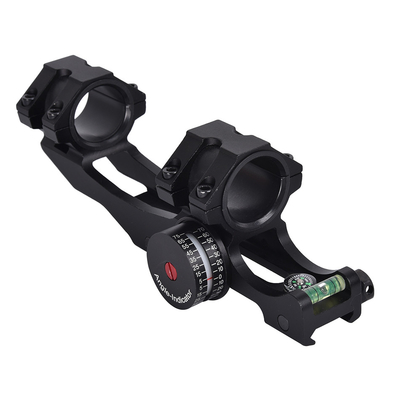 Disegni di precisione con leva a bolla nera opaca Scope Mount Base Angle Indicator