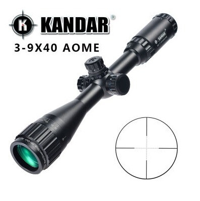 3-9X40 AO Illuminazione Scope di caccia con design impermeabile e impermeabile alla nebbia