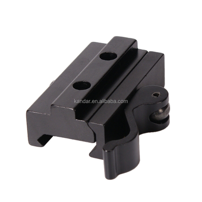 Adaptatore di montaggio Riser completamente in metallo per 21 mm a 11 mm Clamp Bracket in lega di alluminio nero
