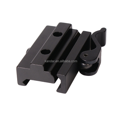 Adaptatore di montaggio Riser completamente in metallo per 21 mm a 11 mm Clamp Bracket in lega di alluminio nero