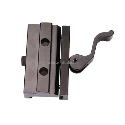 Adaptatore di montaggio Riser completamente in metallo per 21 mm a 11 mm Clamp Bracket in lega di alluminio nero