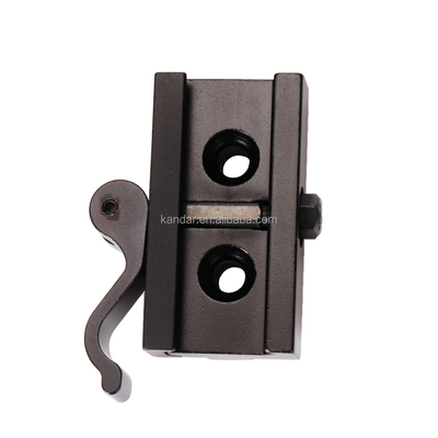 Adaptatore di montaggio Riser completamente in metallo per 21 mm a 11 mm Clamp Bracket in lega di alluminio nero