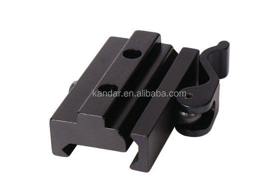 Adaptatore di montaggio Riser completamente in metallo per 21 mm a 11 mm Clamp Bracket in lega di alluminio nero