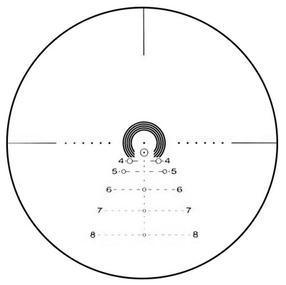 1-6x28 IRF Variable Optics FFP Scope for Type Of Reticle BDC e Parallax Setting 100YDS