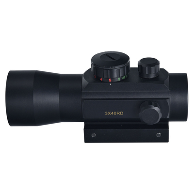 Rilievo oculare gratuito 3X40RD Visione tattica singolo punto rosso e verde con leva per la caccia