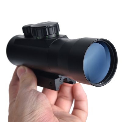 Rilievo oculare gratuito 3X40RD Visione tattica singolo punto rosso e verde con leva per la caccia