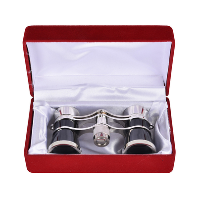 3x ingrandimento Mini telescopio in metallo nobile per corse di cavalli 3x25