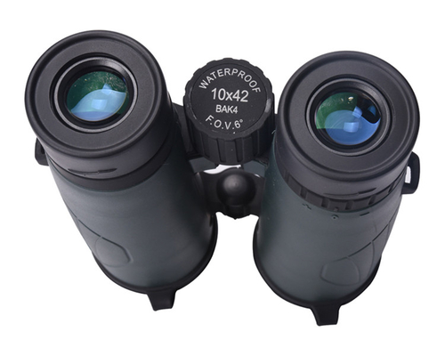 Telescopio verde 10x42 impermeabile e antifoglia per caccia escursioni sport all'aperto binocolo