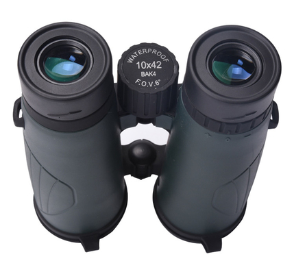 Telescopio verde 10x42 impermeabile e antifoglia per caccia escursioni sport all'aperto binocolo