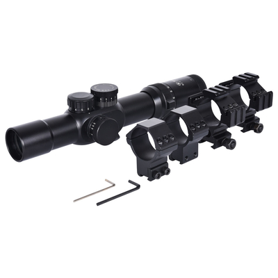 Legata di alluminio 2-12x32 Scope di caccia tattica con reticolo rosso e verde impermeabile