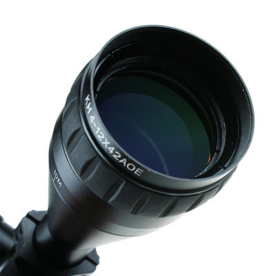 KH 4-12x42 AOE Scope con pupilla di uscita da 3,5-10,5 mm e luci M-Dot RGB