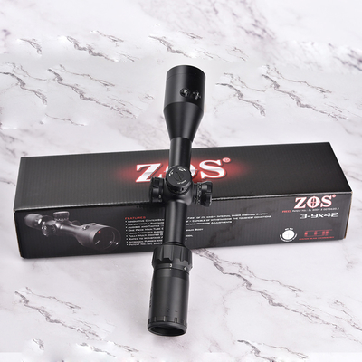 Scopi ottici essenziali ZOS 3-9x42 R6 Primo piano focale Scopo con illuminazione rossa