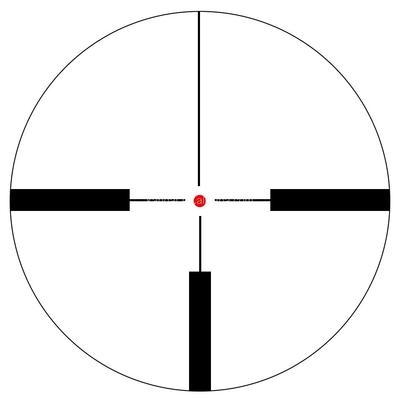 3-9x50E Scope laser a puntino rosso di caccia con reticolo illuminato e vista telescopica