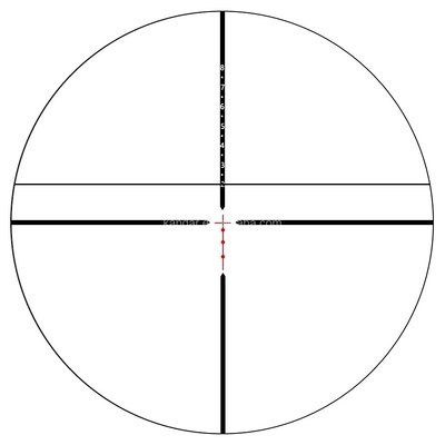 3-12x40 SFIR a luce laterale Focalizzazione ottica per la caccia 30mm Dia.