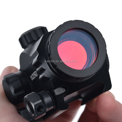1x Mini Red Dot Sight per l'illuminazione di caccia 6 livelli Tipo di bottone rosso