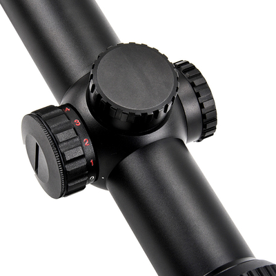 1-4x24 illuminato 30mm tubo di vetro reticolo tattico ambito con potenza massima di uscita 0