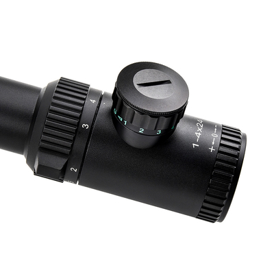 Attrezzature da caccia all'aperto Visione ottica 1-4x24 IR 30 mm con 12,6 mm di diametro della pupilla di uscita