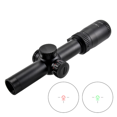 1-6x24 Vetro tattico nero reticolo inciso Ottica campo di applicazione per la caccia LPVO vista versatile