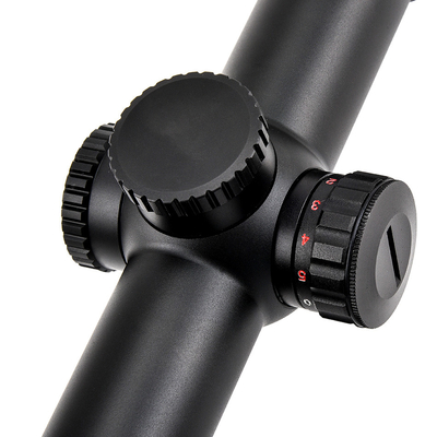 1-6x24 Vetro tattico nero reticolo inciso Ottica campo di applicazione per la caccia LPVO vista versatile