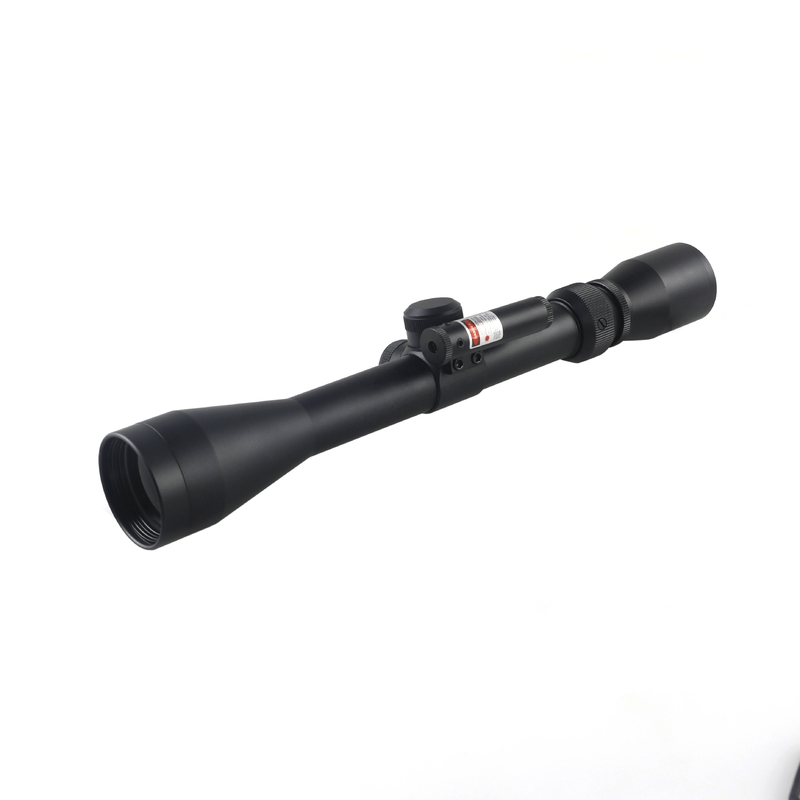 310 mm di lunghezza Scopo ottico di caccia 3-9x40 con piccolo laser rosso e 11 mm/22 mm di larghezza di base