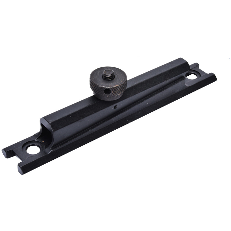 Base in alluminio nera matta 21 mm, montatura per scopi di caccia con connettore a nocciolo del pollice