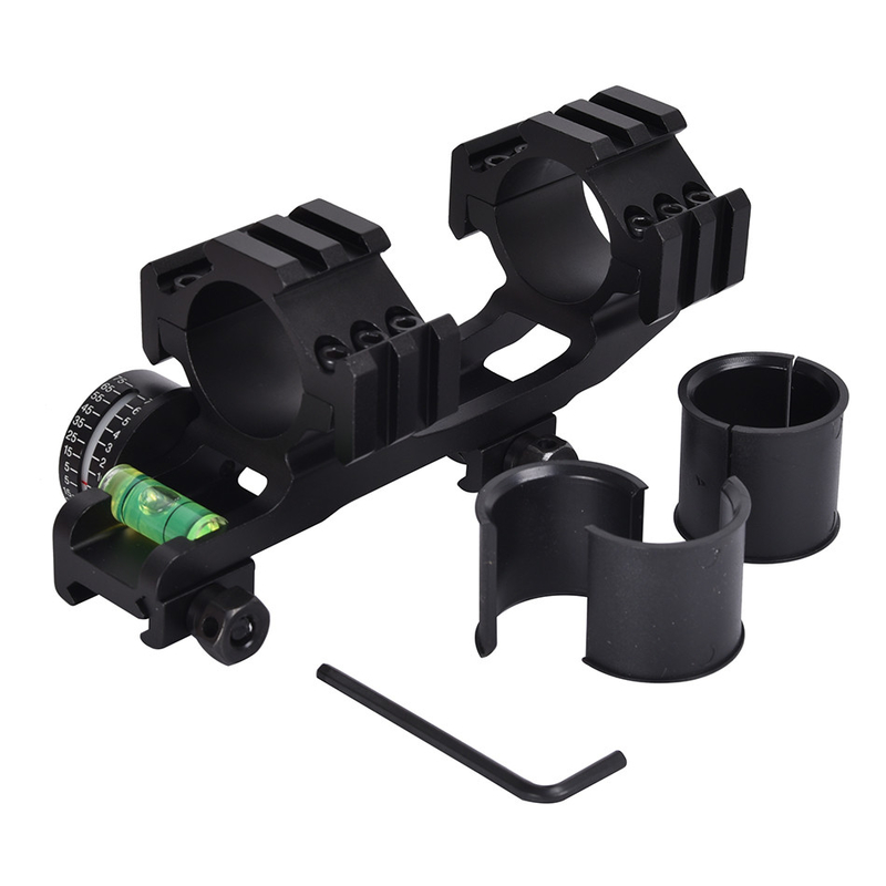 22 mm di larghezza Montaggio a doppio anello con livello di bolla e indicatore di angolo Altezza del centro 21 mm