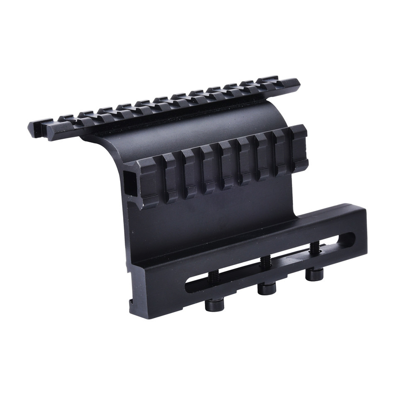 Scope and Laser Fit Y0049 Tactical Optic Side Mount con base di montaggio di larghezza di 21 mm