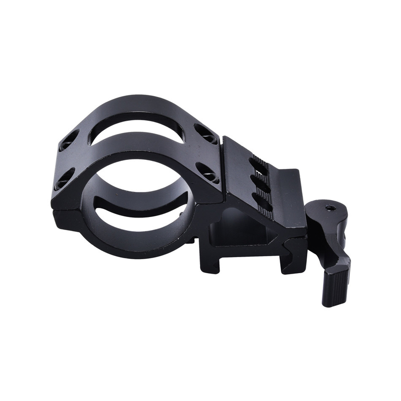 Montaggio a portata rimovibile veloce anello offset da 30 mm per montaggio laterale da 21 mm in nero opaco